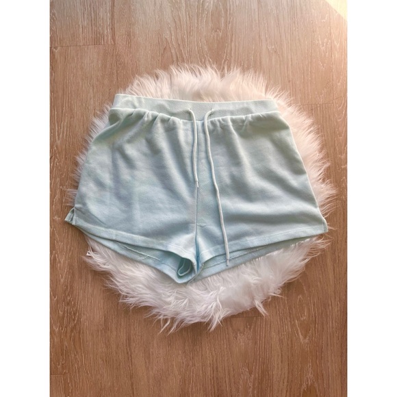Princess Polly Sophie Baby Blue Lounge Shorts - Picture 2 of 7